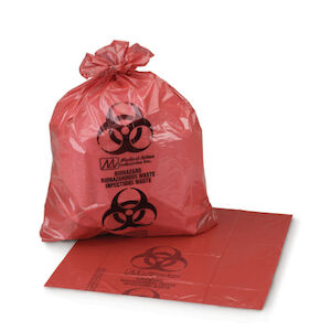 BAG BIOHAZARD 31 X 41 33 GA RED 250/CS